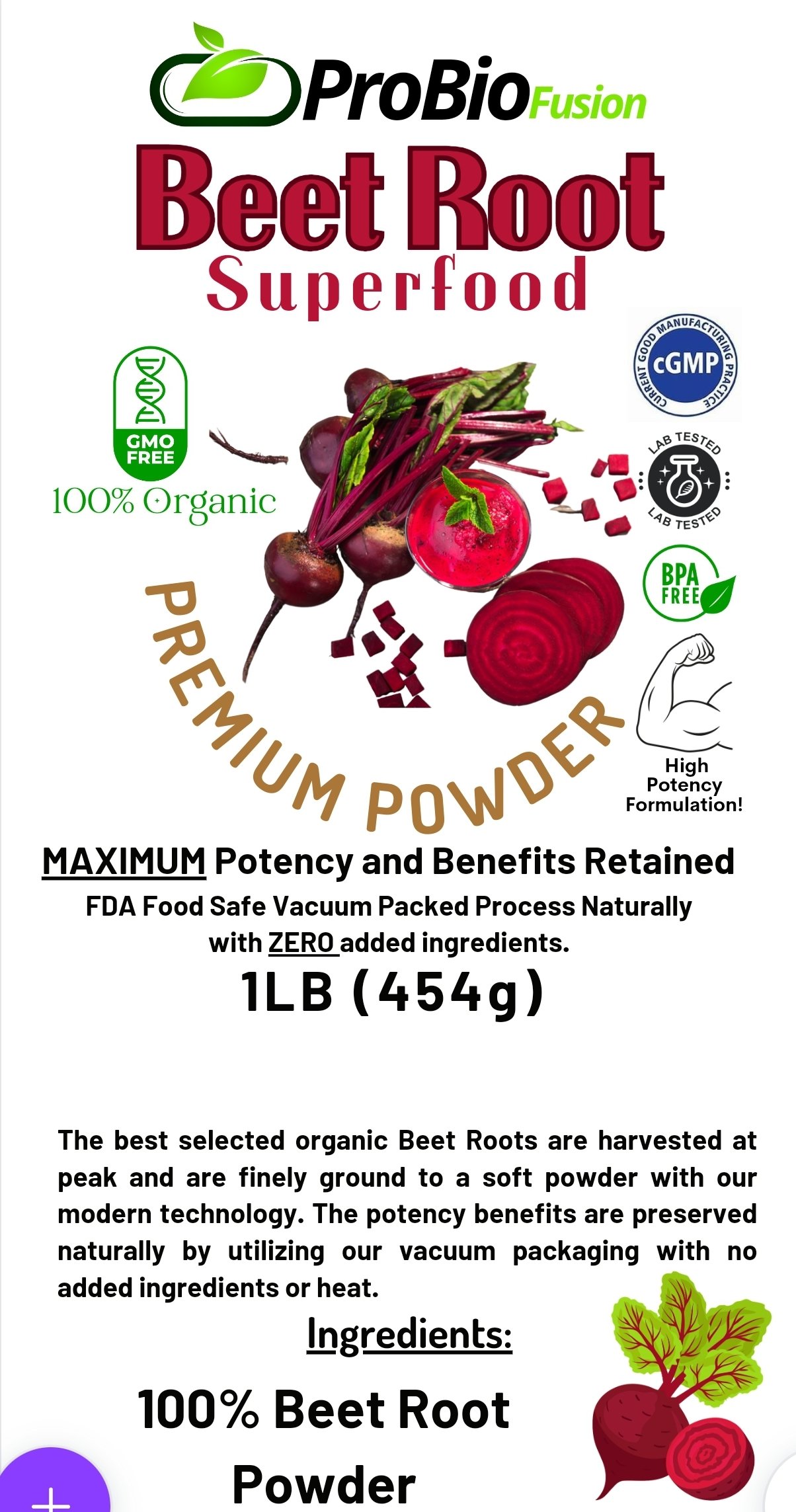 Beet Root Powder (Organic) - Supplements | Vitamins | Nutrition ...
